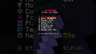 Speedruning 1M rs in FireMc Season 8 | Minecraft lifesteal smp | #minecraft  #firemc