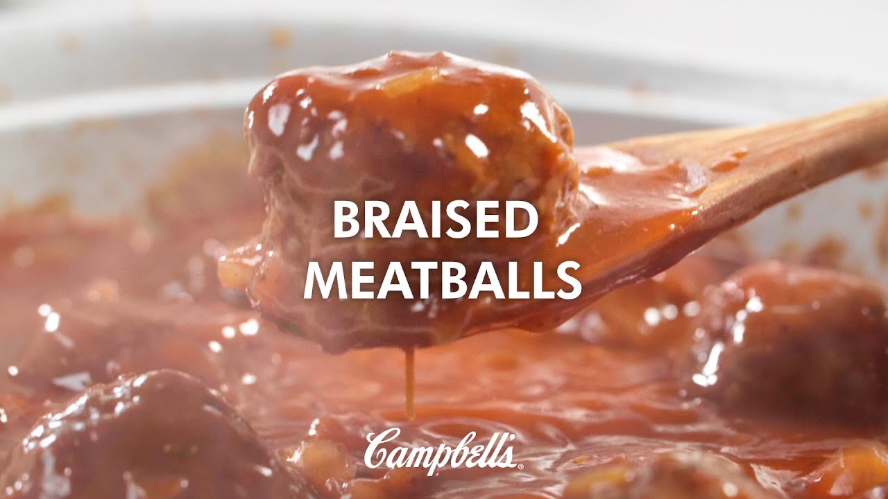 Campbell's Braised Meatballs Recipe YouTube
