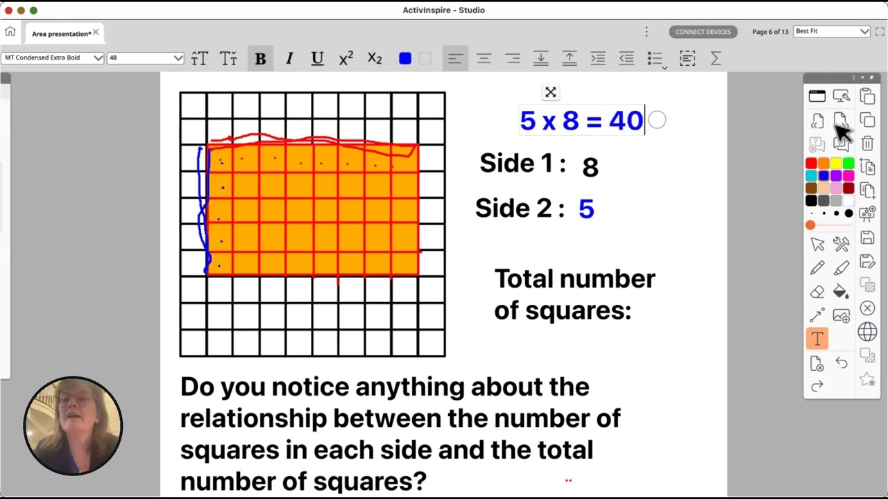 intoduction to area- grade 3