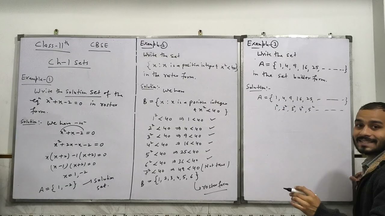 Ch - 1 Sets Examples 1,2,3,4,5 NCERT CBSE Class 11th Lecture-2 