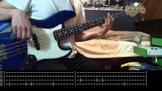 Video thumbnail of "Echosmith Cool Kids bass cover (with tab)"