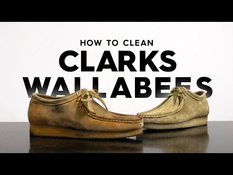 tack ikke noget vogn How To Clean SUPER DIRTY Clark Wallabees With Reshoevn8r - YouTube
