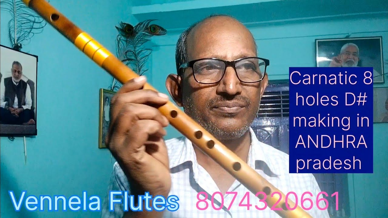 Carnatic 8 holes D flute shipping to Krishna Rao sir Hyderabad YouTube