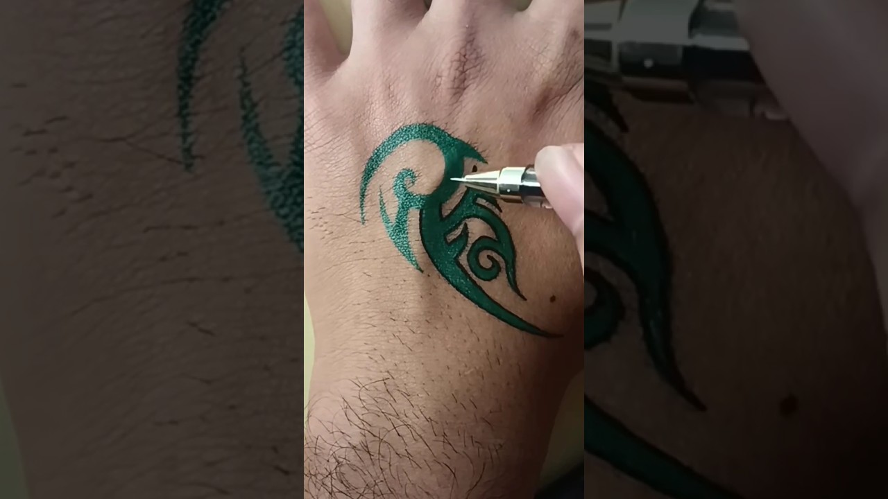 Tribal Tattoo by Pens || tattoo making art 