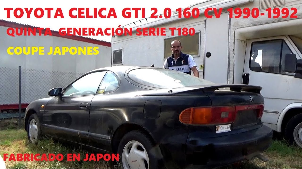 Toyota Celica 2.0 160 CV 16V 1990-1992. Quinta generación T180 - YouTube