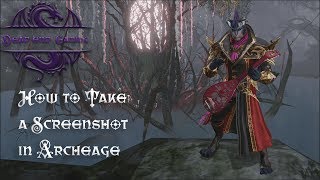 Take a Screenshot in Archeage, How-to