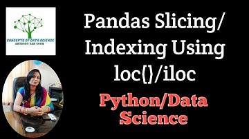 Python,pandas Slicing/indexing using LOC()/iLOC