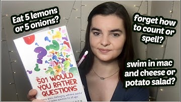 ASMR Asking You 100 VERY Personal Would You Rather Questions