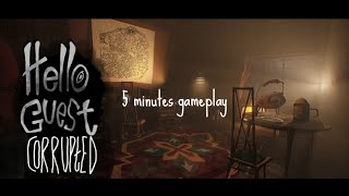 Hello Guest Corrupted 5 minutes uncut gameplay (Fan game)