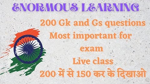 Important 200 Questions Of Gk & Gs / For All Forces By Rohit