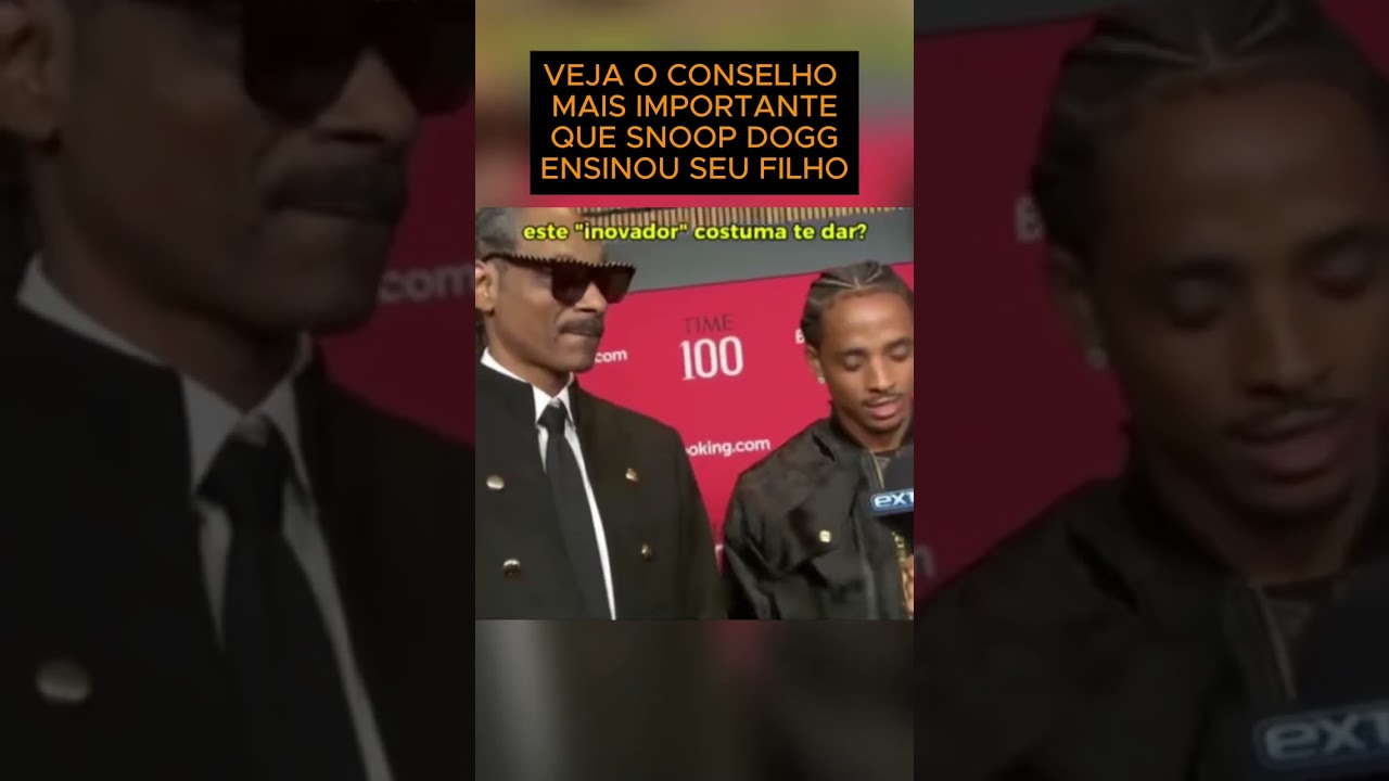 Snoop Dogg da conselho valioso pra seu filho