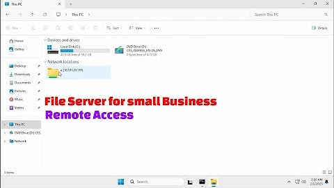 Set Up a File Server for Network Access | how to set up file server for small business remote access