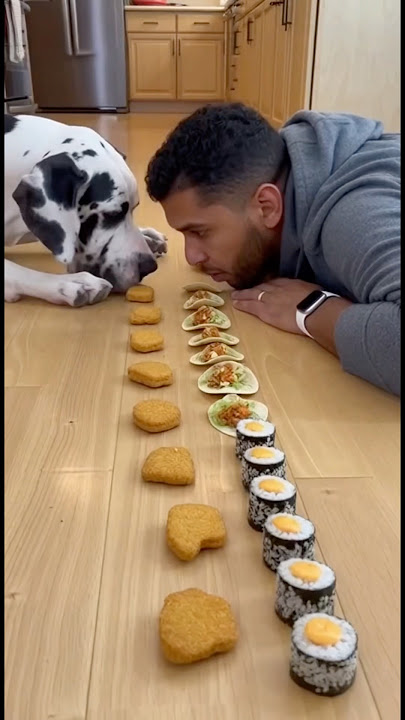 He’s huge… and he eats even faster 🤣 #shorts #vs