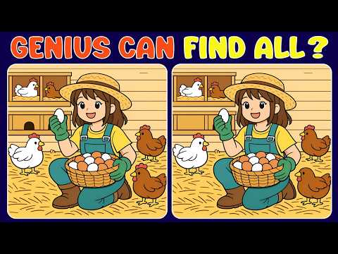 Spot The Difference Challenge GENIUS Level Difficulty《 Tricky 》