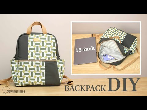 Ultimate DIY Backpack👍 Front &amp;amp; Side Pockets, Perfect for a 15&amp;#39;&amp;#39; Laptop!