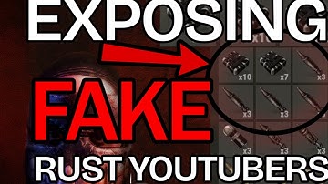 THESE RUST YOUTUBERS FAKE THEIR CONTENT, EXPOSING RUST YOUTUBERS (PART 2)