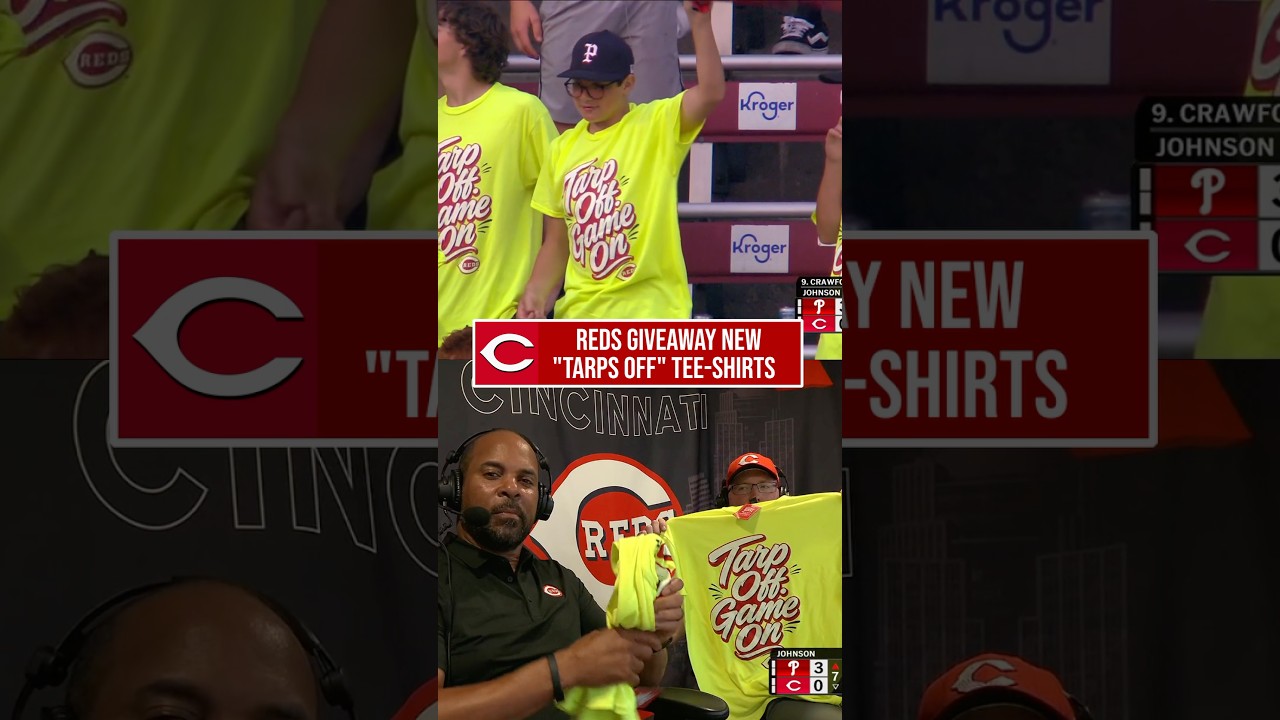 Cincinnati Reds Reveal New “Tarps Off” T-Shirt