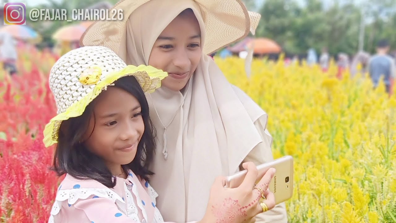 Jalan jalan ke taman bunga celosia aceh jaya  hari ke 5 