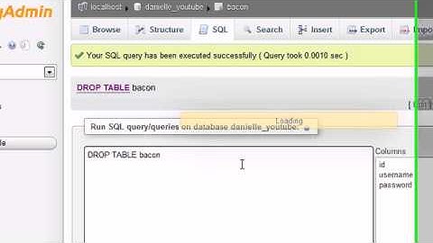 MySQL Database Tutorial - 31 - ALTER / DROP / RENAME TABLE