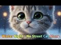 Winter Night – No Street Cat Alone | Emotional Kids Rhyme | Cute 3D Animation |Chuchu Melon #rhymes