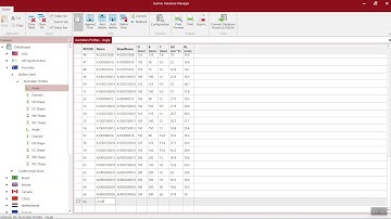 STAAD Pro Connect Edition - Modifying section database
