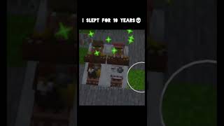 i slept for 10 years #minecraftserver #minecraft #minivlog #minecraftshorts #minecraftsurvival #yt