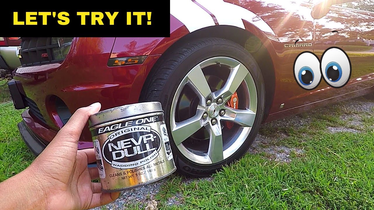 Polishing My Aluminum Wheels With Nevr Dull Wadding Polish! 