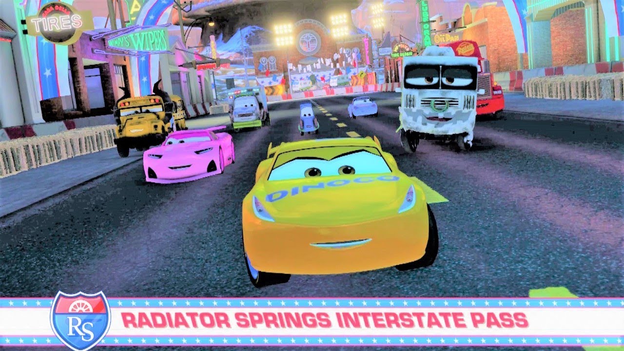 Cars 3: Driven to Win Stunt Showcase - Radiator Springs Interstate Pass - Gameplay HD