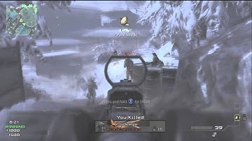 Modern Warfare 3 Gameplay - 5 Man Spray w/ SCAR and Predator Missile Quad