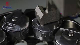 Eight auto bobbin changer device_How to make multi bobbin changer in sewing and quilting machine