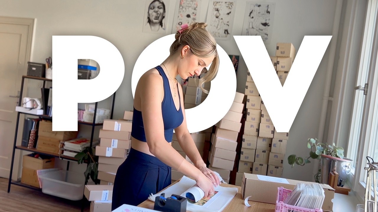 POV: 22 yr old business owner - 100+ Bestellungen verpacken 👕✨