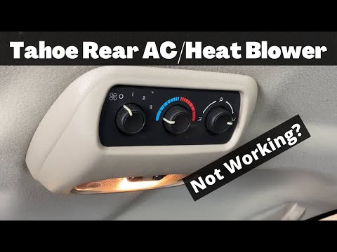 2002 - 2006 Tahoe Rear AC Heat Blower Speed Resistor - How To Fix Air Not Blowing - Replace Repair