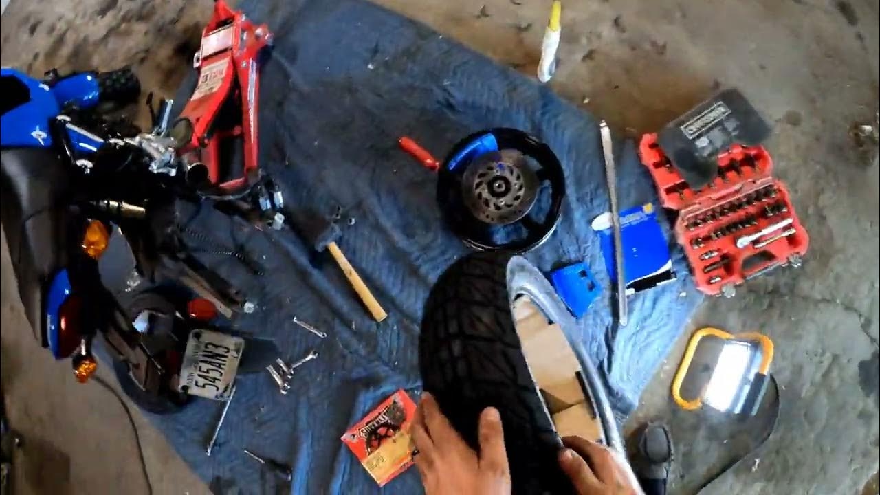 2022 honda grom tire/sprocket and chain change.full video YouTube