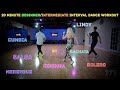 20 Minute Beginner/Intermediate Interval Dance Workout | Easy To Follow Latin Dance Exercise Routine
