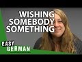 German with Arabic subtitles (4) - Wishing somebody something  التمنيات