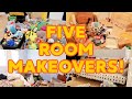 *FIVE* DIY ROOM MAKEOVERS ON A BUDGET MARATHON! MASTER BEDROOM, KIDS ROOMS, GAME ROOM TRANSFORMATION