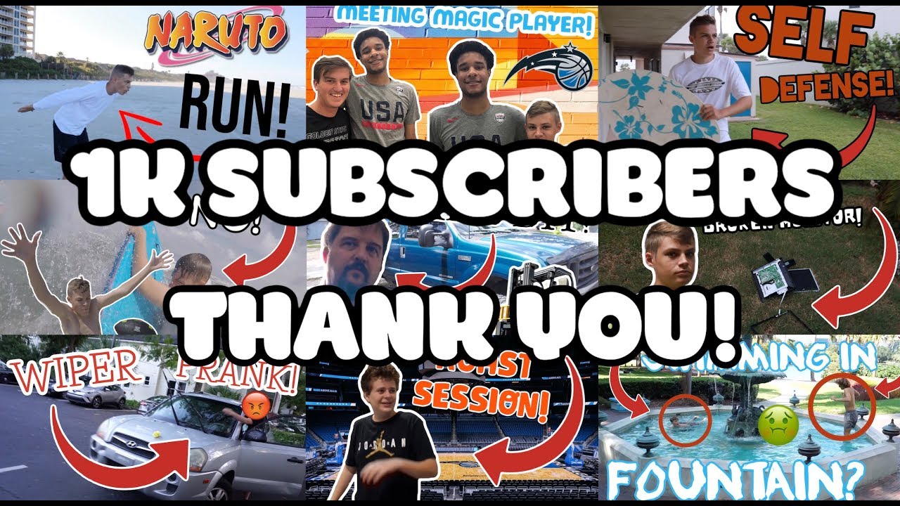 THANK YOU FOR 1K SUBS! - YouTube