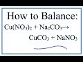 Balancing Chemical Equations Concepts