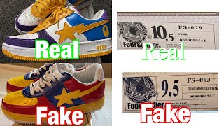How to legit check any BAPE Bapesta Real Vs Fake