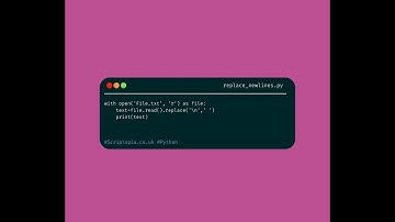 Python file - Replace new lines in a text file