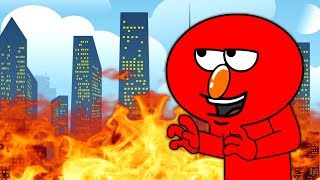 Elmo Burns Down The City