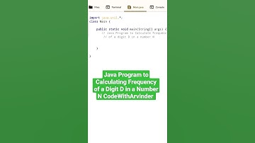 java program to calculate frequency of a digit in a number