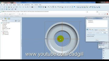 Spring Loaded Safety Valve Video Tutorial in Pro/Engineer - Part 03 - Valve Seat