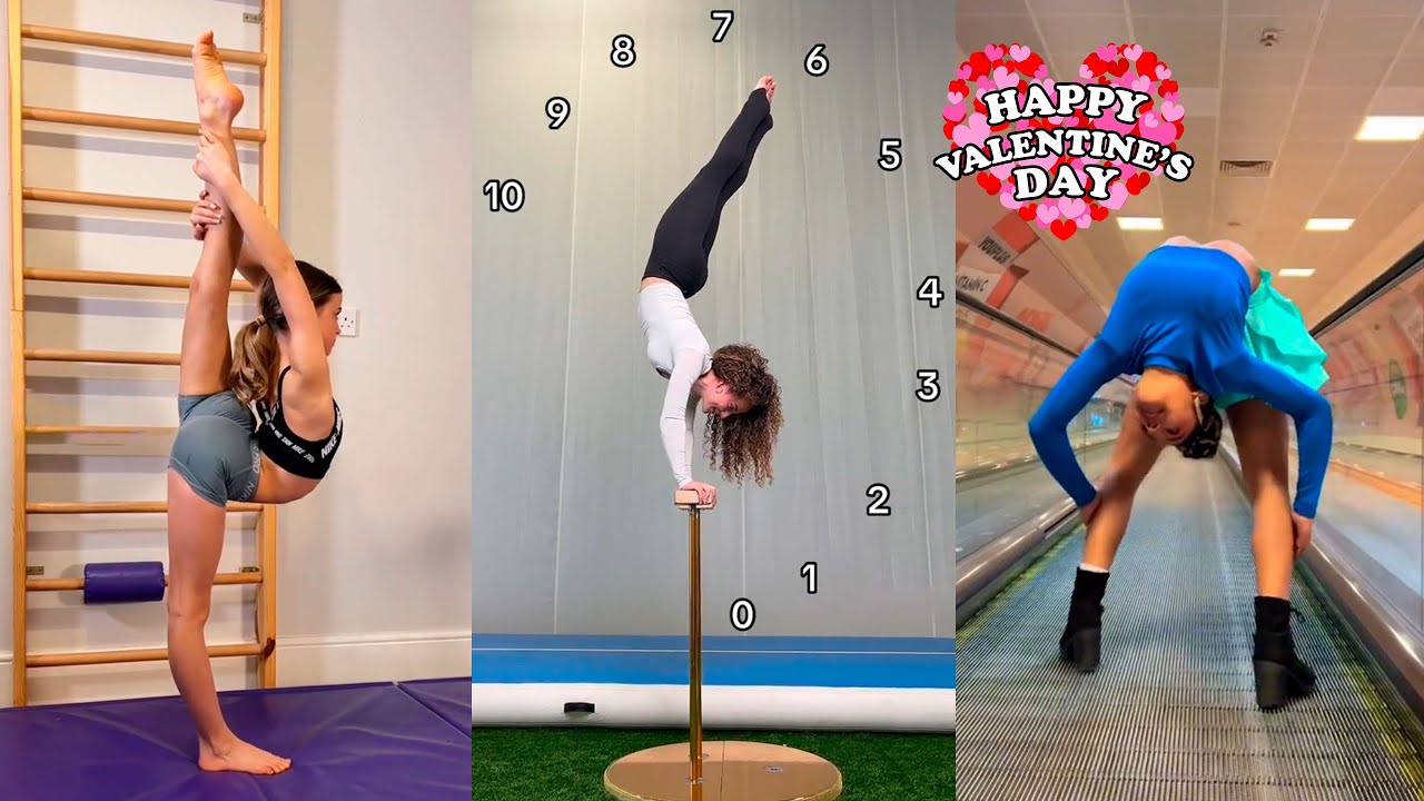 Gymnastics Flexibility and Contortion Skills TikTok Compilation 2024  valentinesday