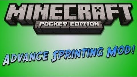 Minecraft PE 0.6.1 mod review: ADVANCED SPRINTING