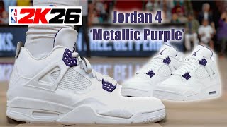 Nba 2K26 Shoe Creator - Jordan 4 Metallic Purple