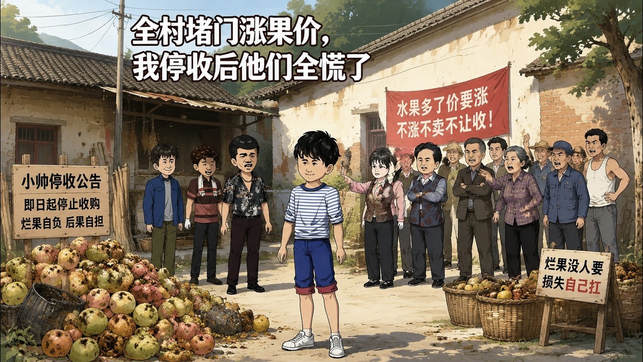 全村坐地起價，我停收爛果後他們慌了