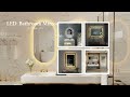 LUVODI  Wall Bathroom Mirror: Oval Led Lighted Bathroom Makeup Mirror with Backlit