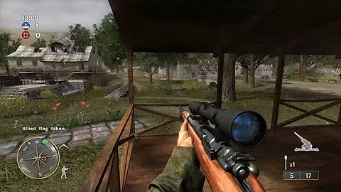 Call of Duty 3 Multiplayer Gameplay - CTF on Poisson 