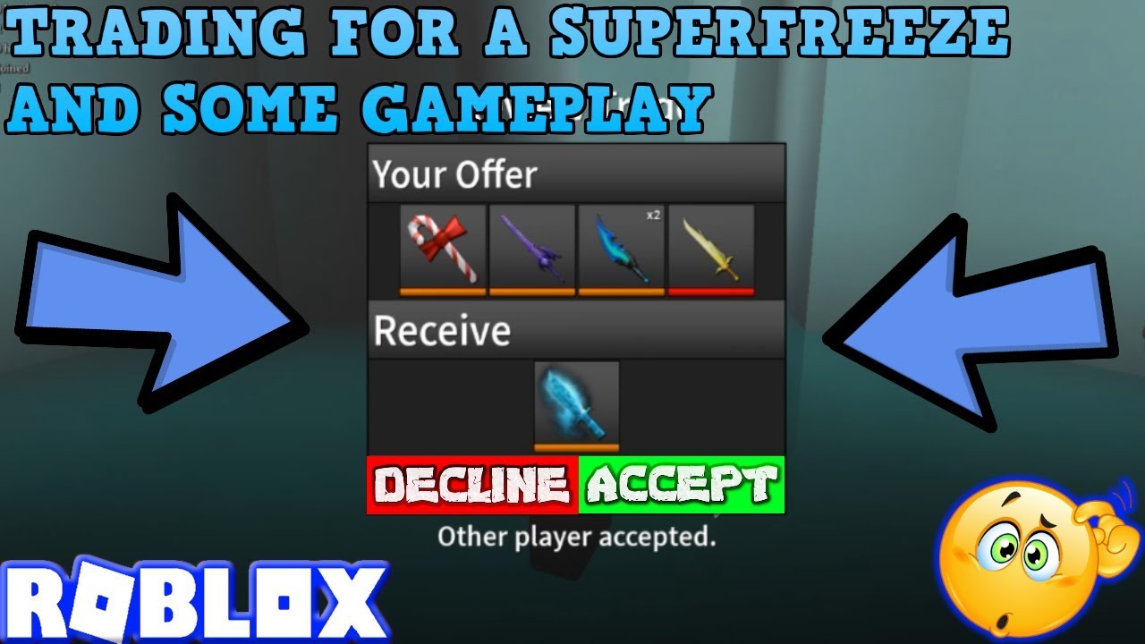 Giving Rare Knives For A Superfreeze Roblox Assassin Overpaying - giving rare knives for a superfreeze roblox assassin overpaying trades was it worth it